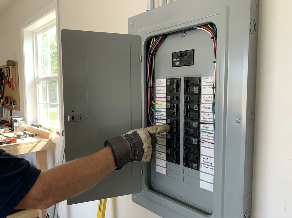 New residential electrical panel